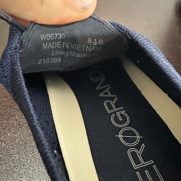 Cole Haan Women 2 ZEROGRAND Stitchlite Wingtip Oxford Blue Size 8.5 Navy - Picture 6 of 12